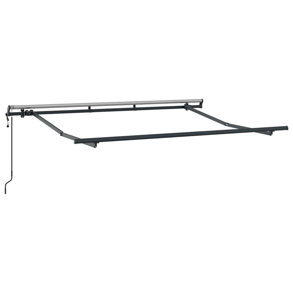 Einziehbare Markise Grün 350 x 200 cm Stoff
