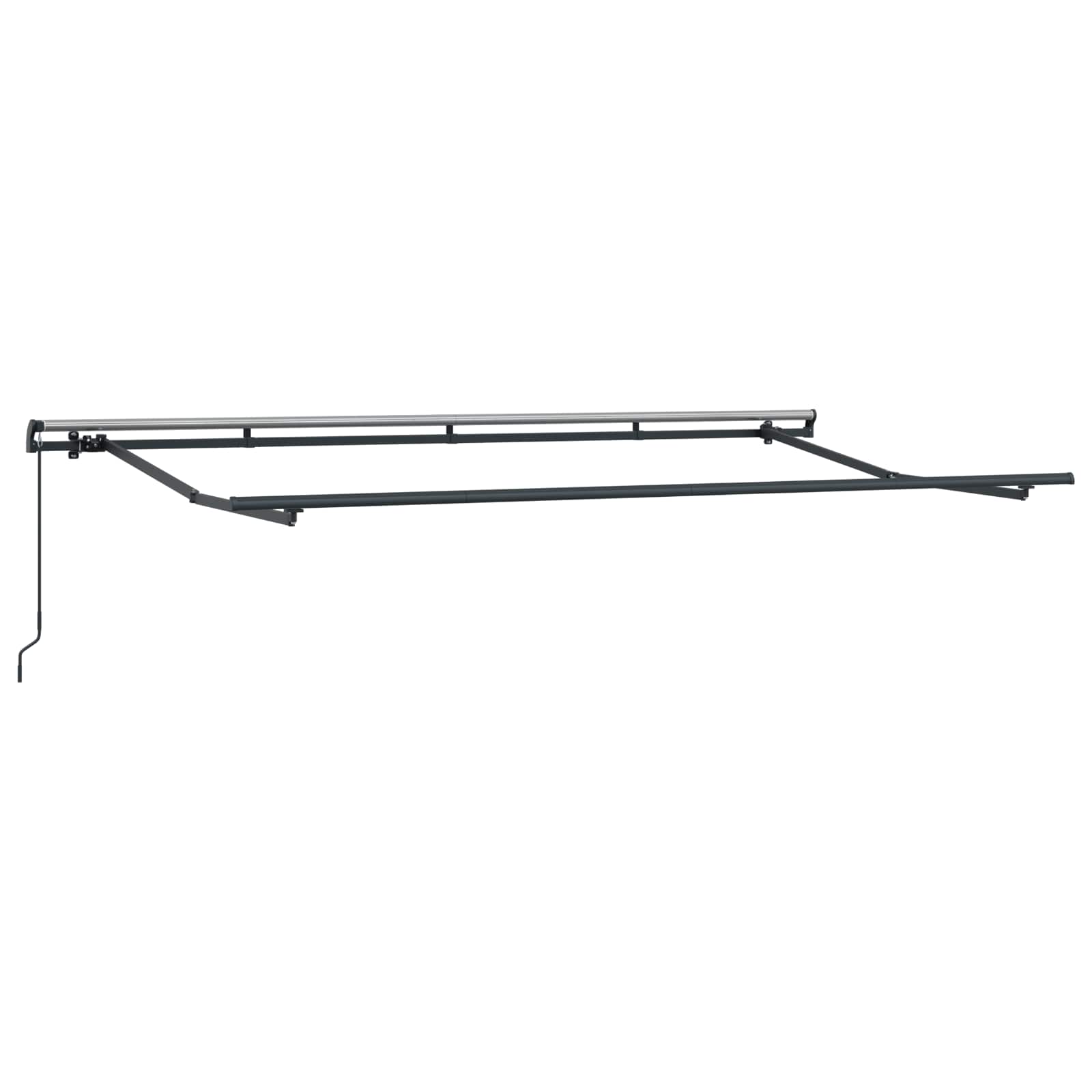 Einziehbare Markise Braun 400 x 200 cm Stoff