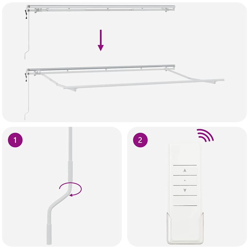 Einziehbare Markise Braun 400 x 200 cm Stoff