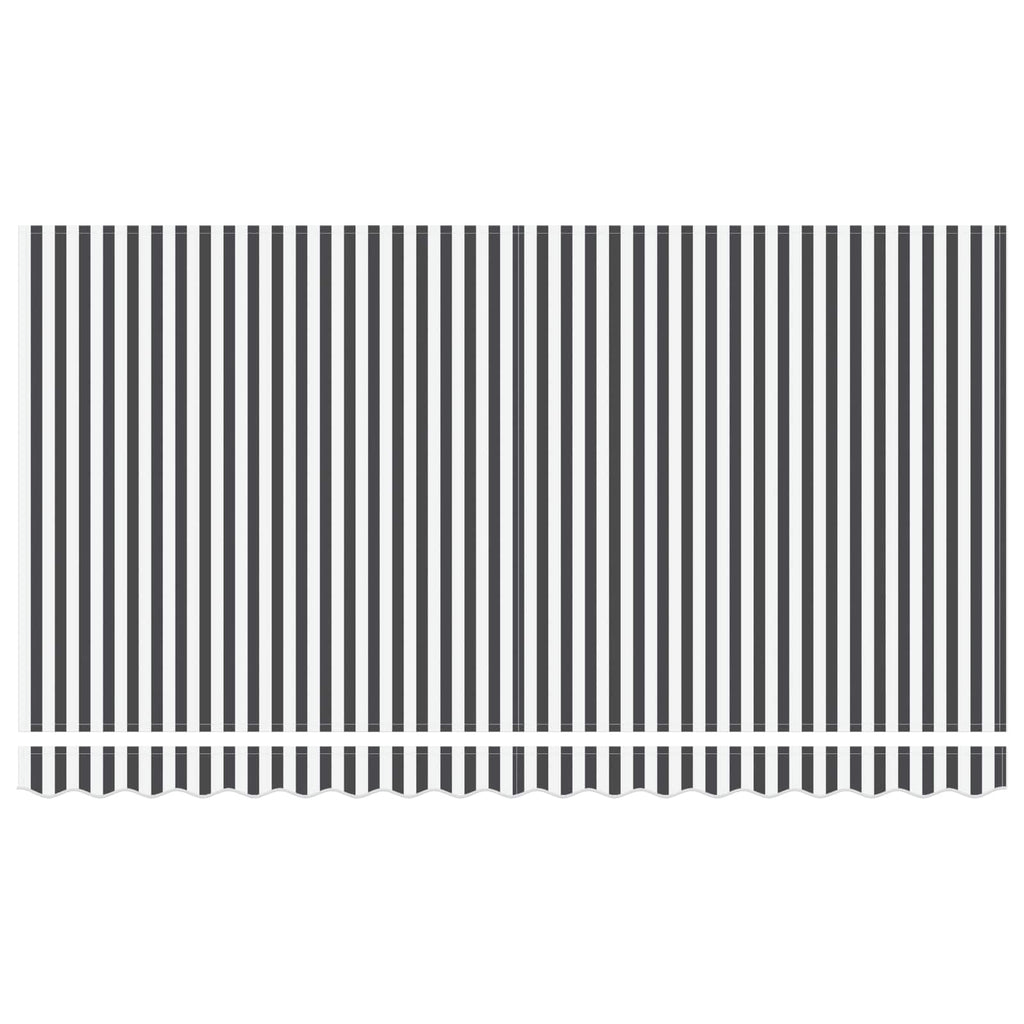 Einziehbare Markise Anthrazit 400 x 200 cm Stoff