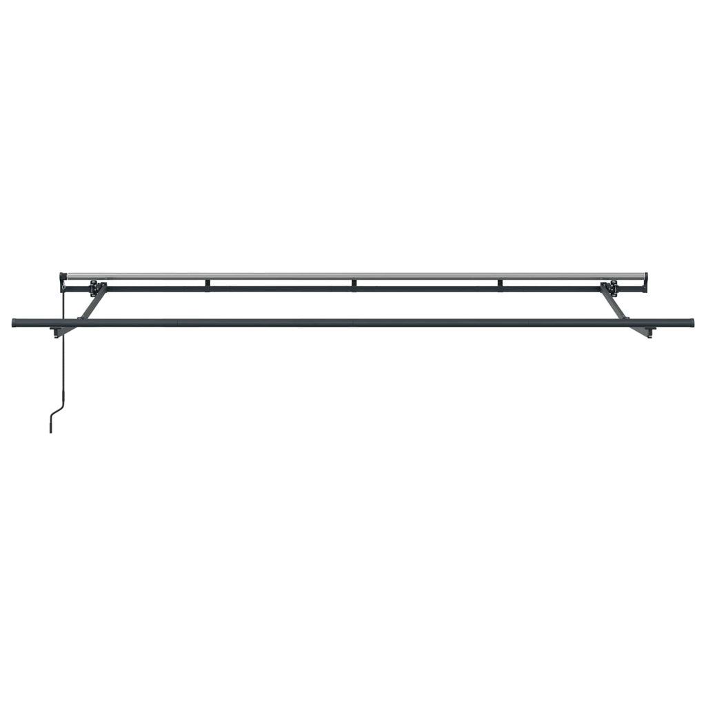 Einziehbare Markise Anthrazit 400 x 200 cm Stoff