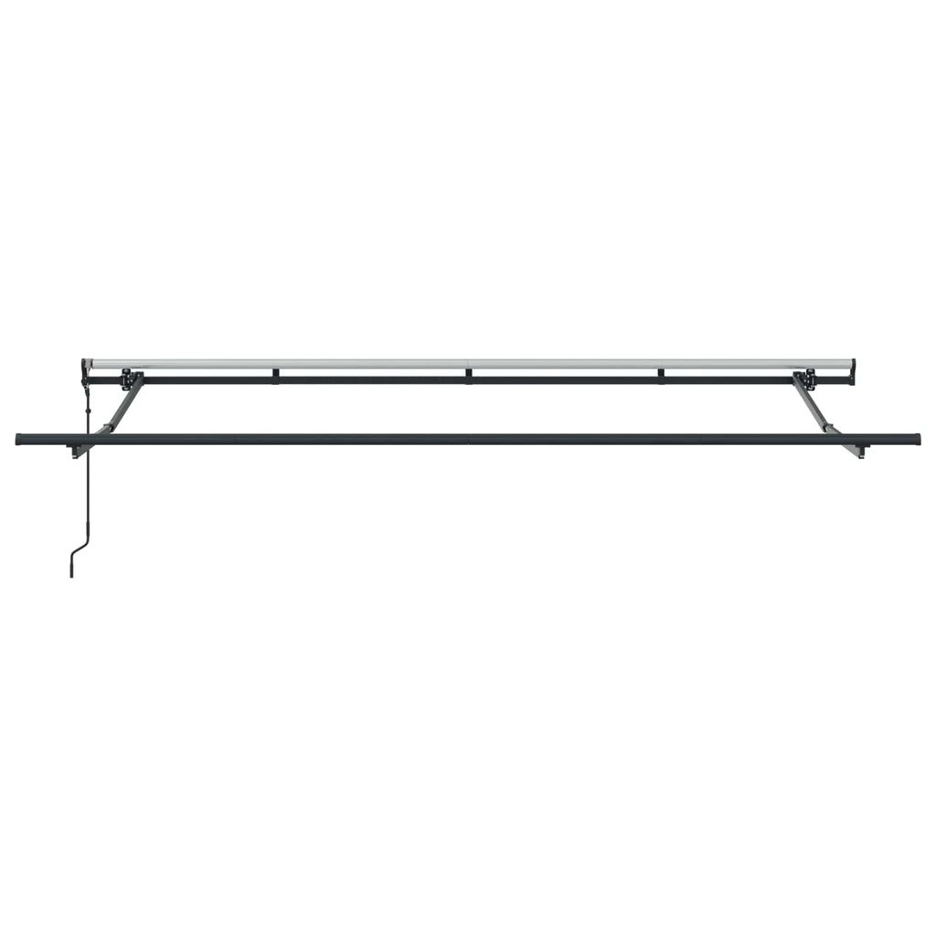 Einziehbare Markise Anthrazit 400 x 200 cm Stoff