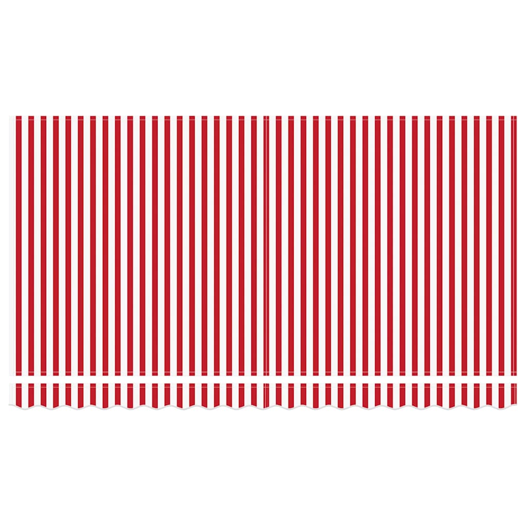 Markisenrahmen Rot und Weiß 400 x 200 cm
