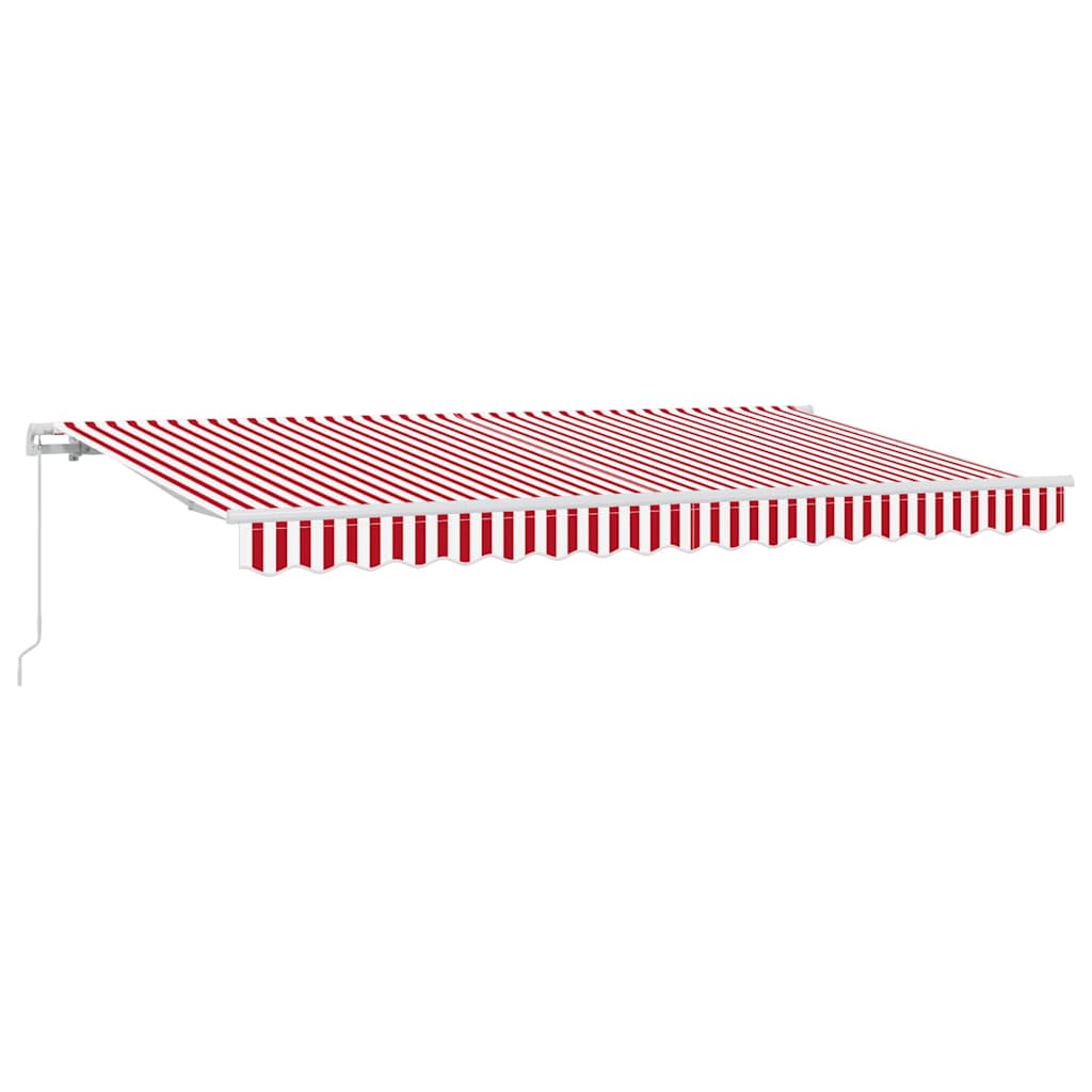 Einziehbare Markise Rot 400 x 200 cm Stoff