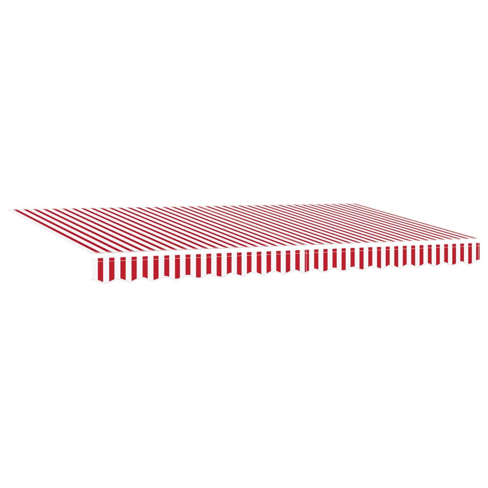 Einziehbare Markise Rot 400 x 200 cm Stoff