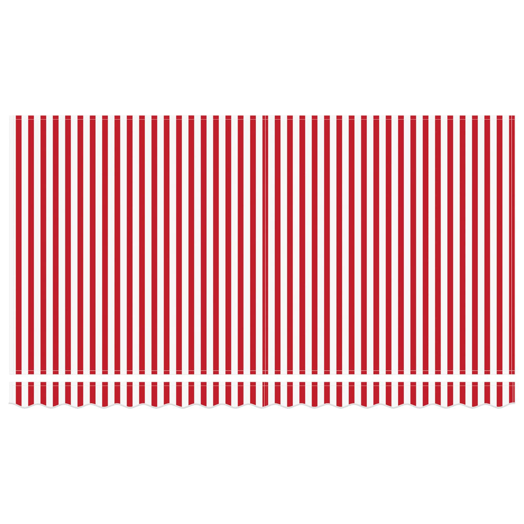 Einziehbare Markise Rot 400 x 200 cm Stoff