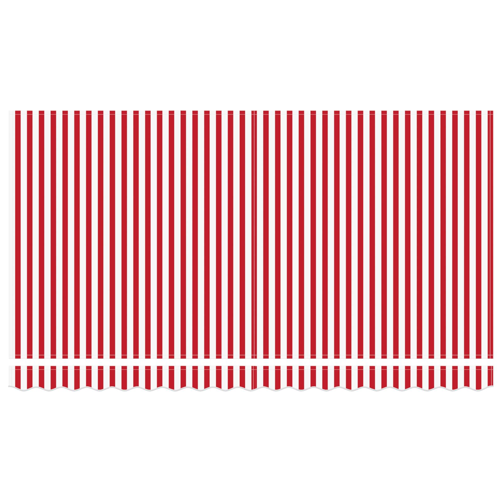 Einziehbare Markise Rot 400 x 200 cm Stoff