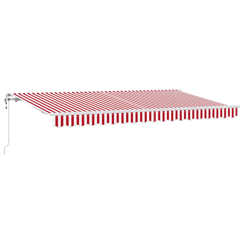 Einziehbare Markise Rot 400 x 200 cm Stoff