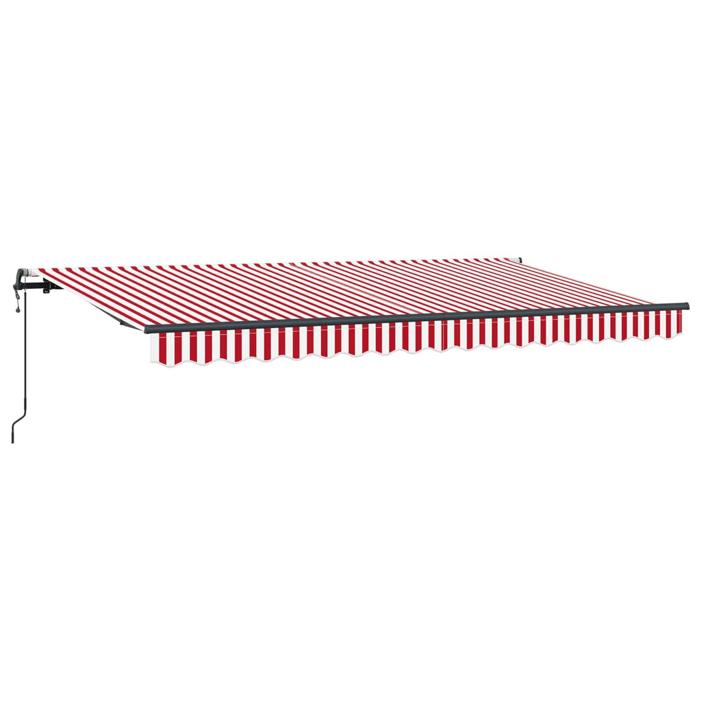 Einziehbare Markise Rot 400 x 200 cm Stoff
