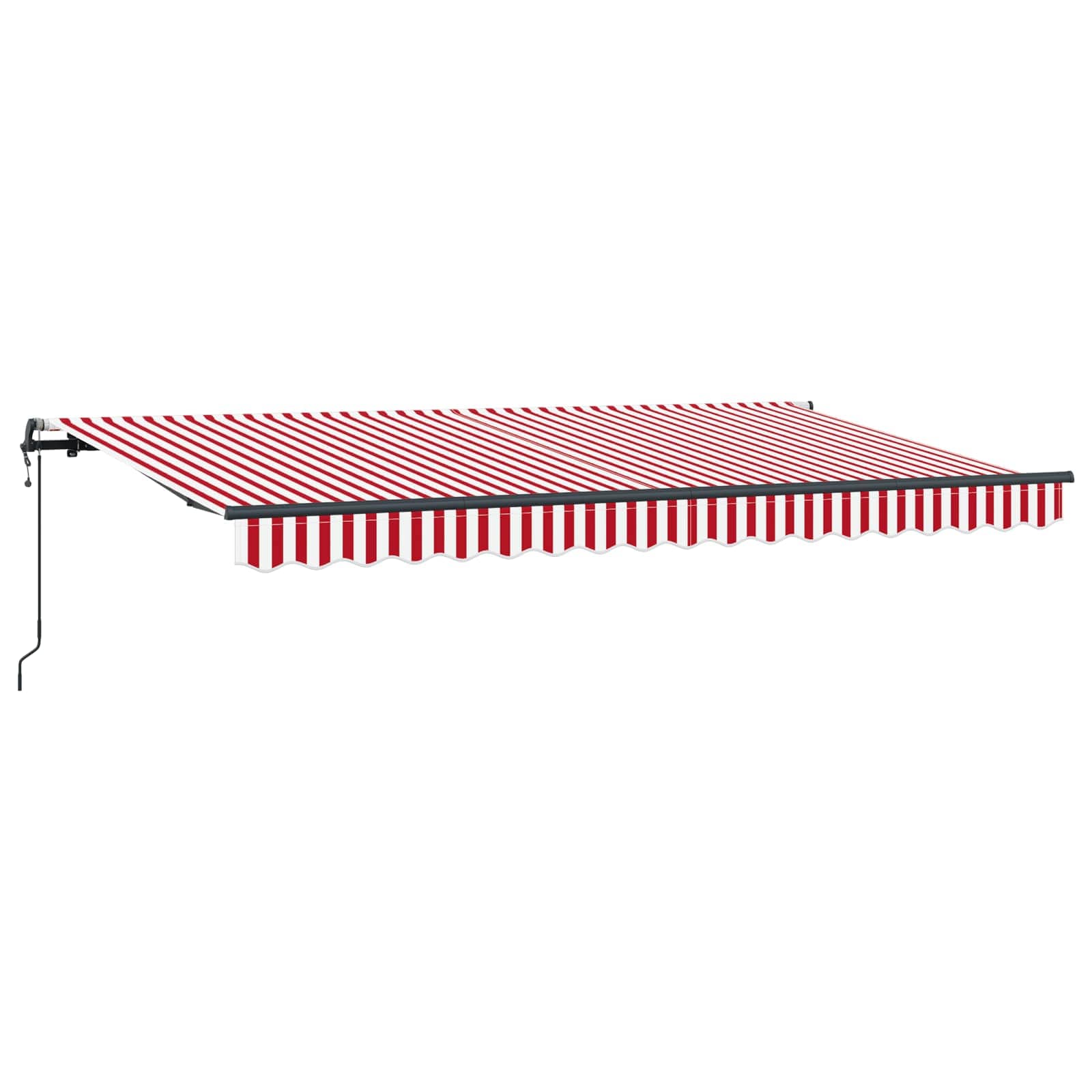 Einziehbare Markise Rot 400 x 200 cm Stoff
