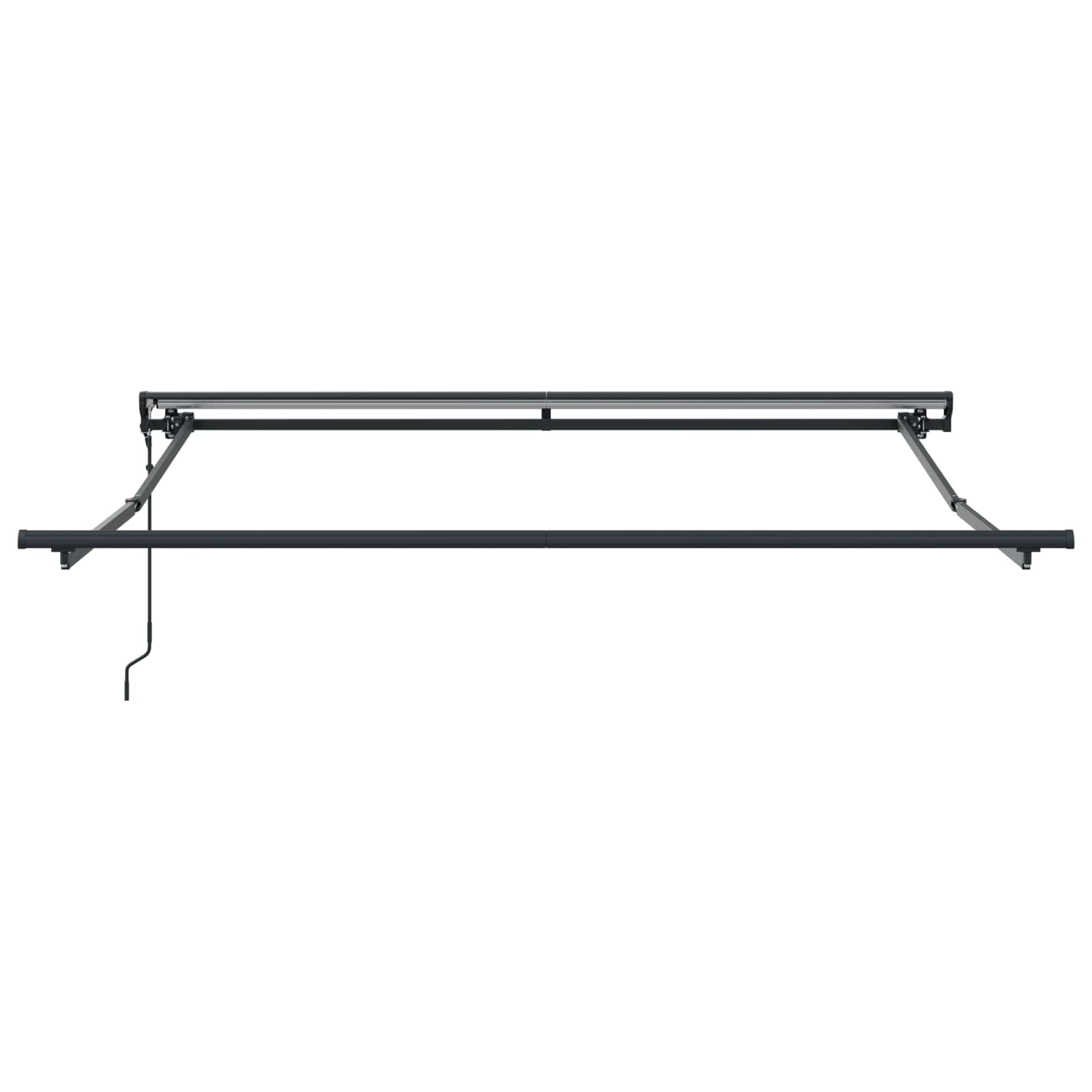 Einziehbare Markise Creme 300 x 250 cm Polyester und Aluminium