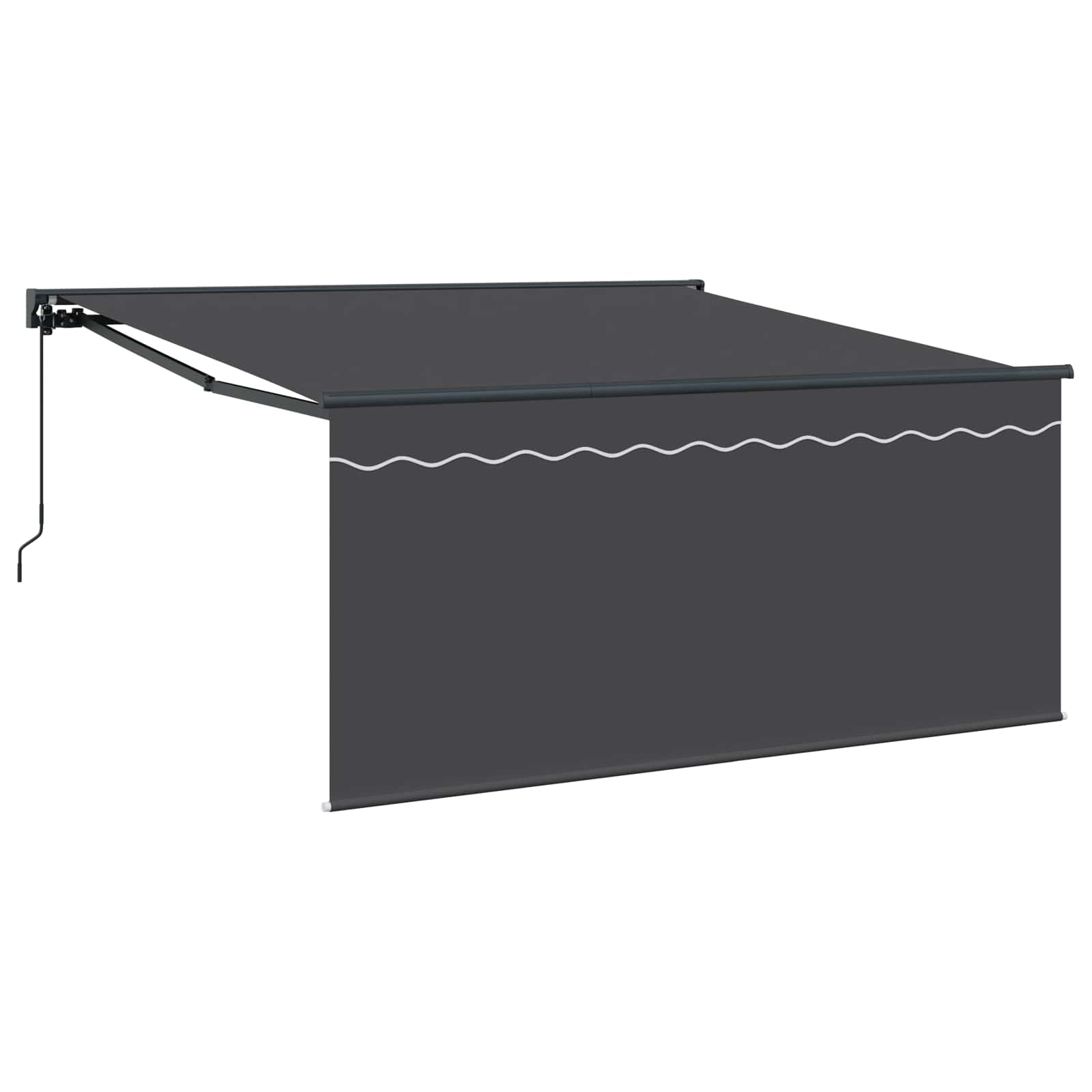 Einziehbare Markise Anthrazit 300 x 250 cm