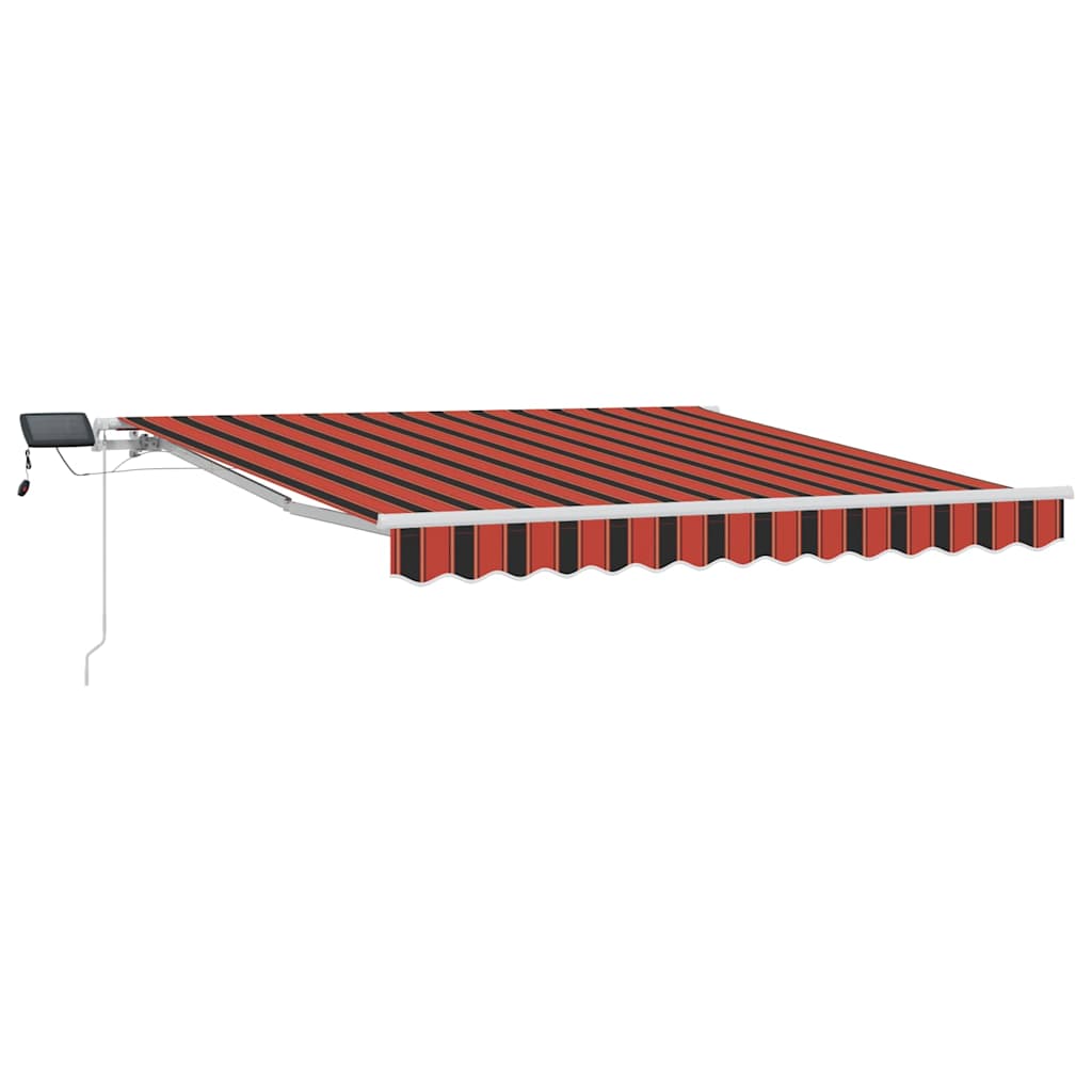 Ausziehbare Markise Orange und Braun 300 x 250 cm
