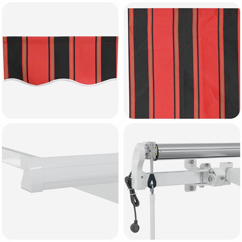 Ausziehbare Markise Orange und Braun 300 x 250 cm