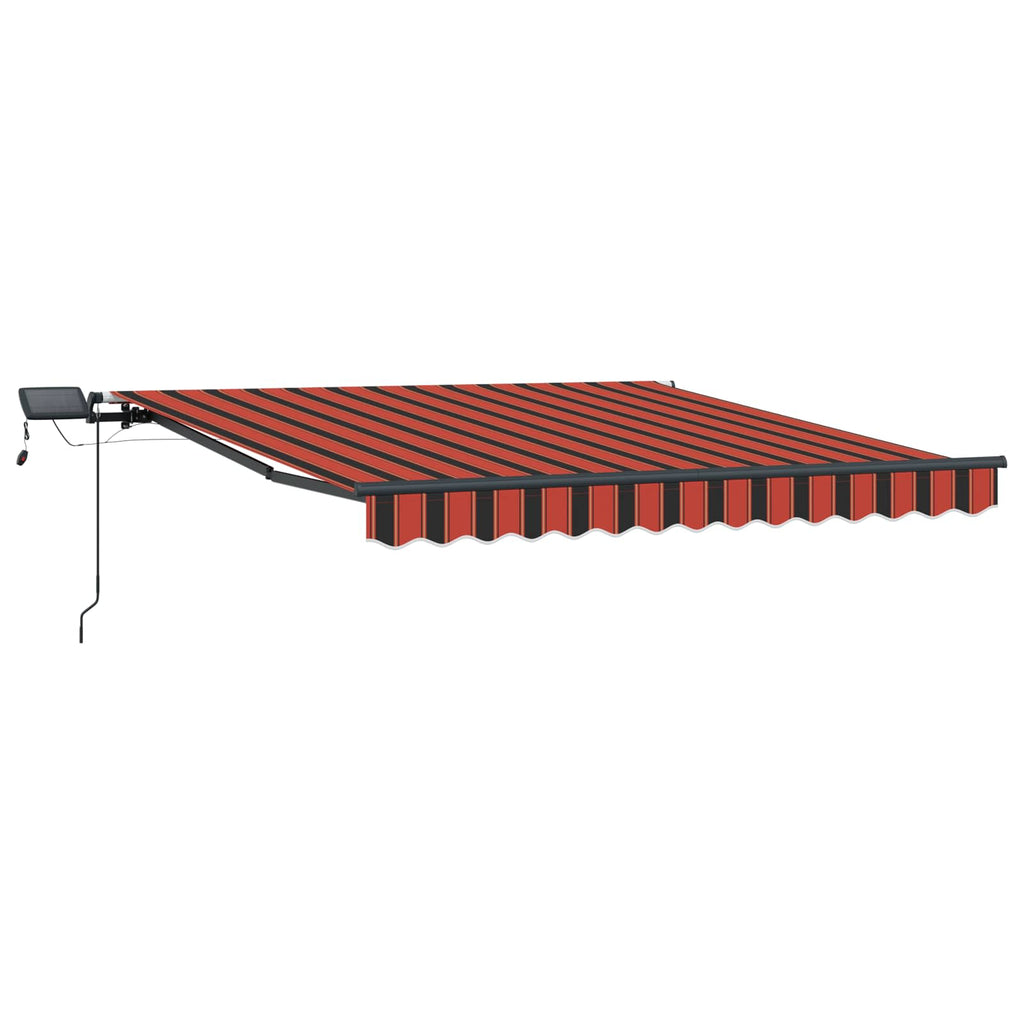Ausziehbare Markise Orange und Braun 300 x 250 cm