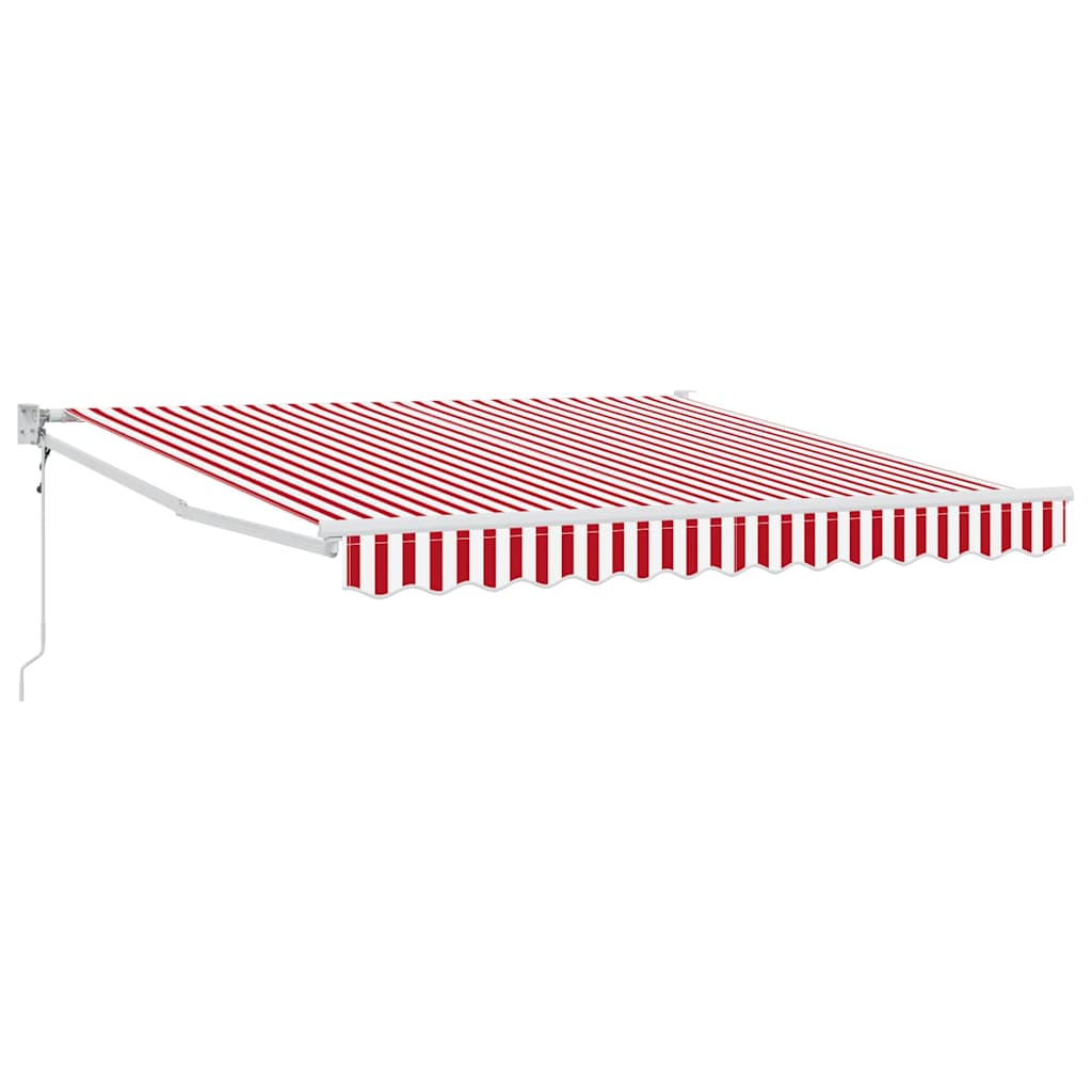 Markise Rot 300 x 250 cm Polyester und Metall