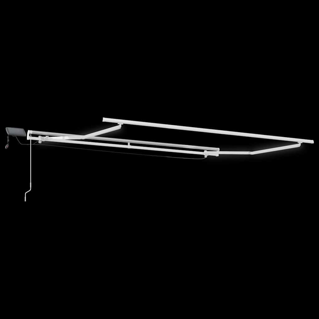 Ausziehbare Markise Mehrfarbig 300 x 250 cm Stoff und Aluminium