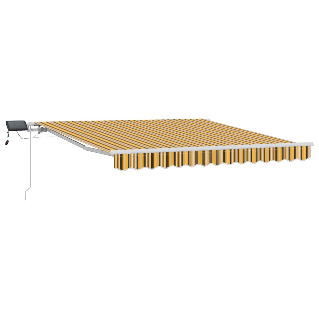 Ausziehbare Markise Mehrfarbig 300 x 250 cm Stoff und Aluminium
