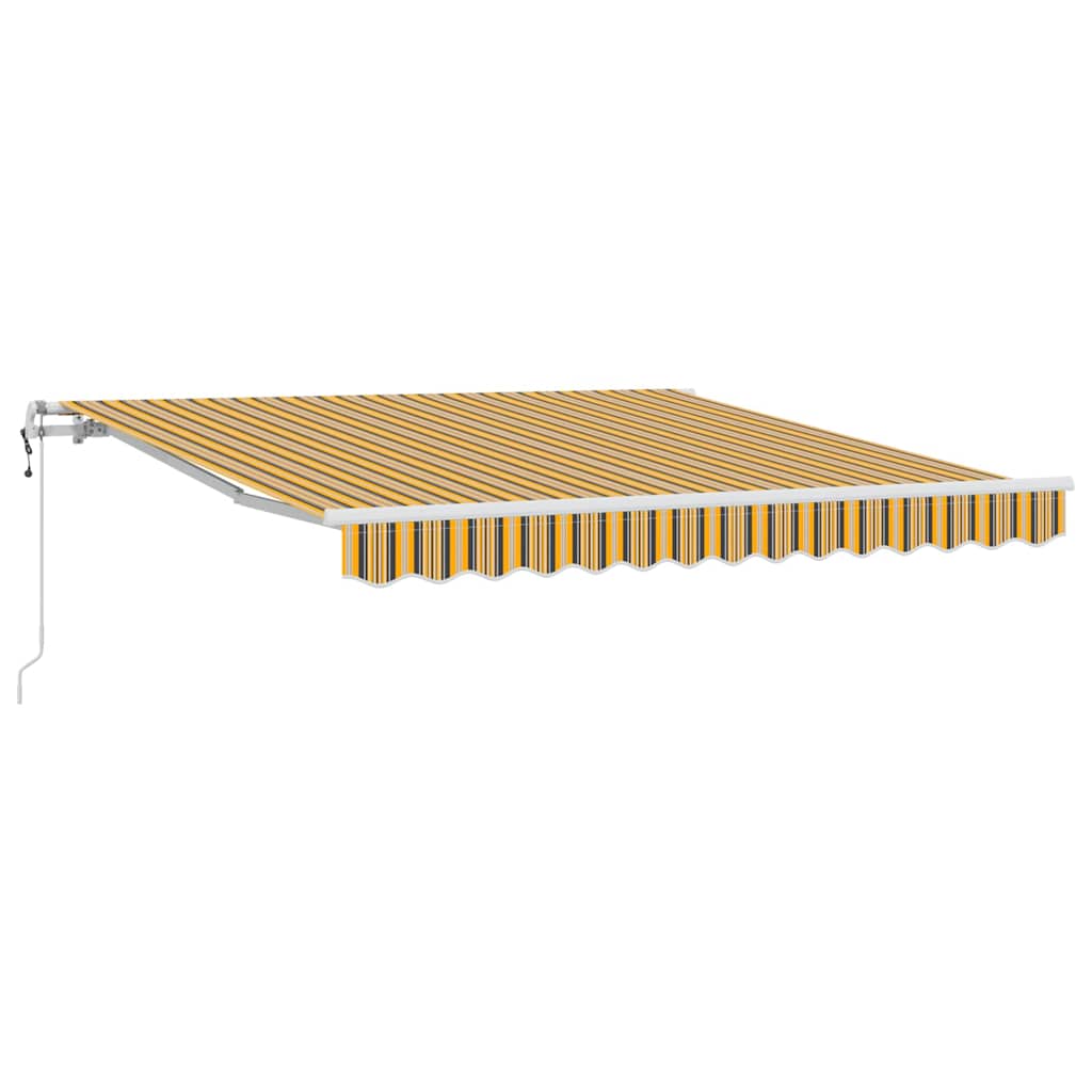 Ausziehbare Markise Mehrfarbig 300 x 250 cm Stoff und Aluminium