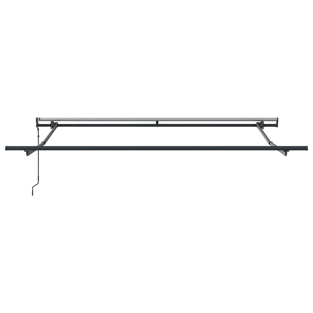 Ausziehbare Markise Mehrfarbig 300 x 250 cm Stoff und Aluminium