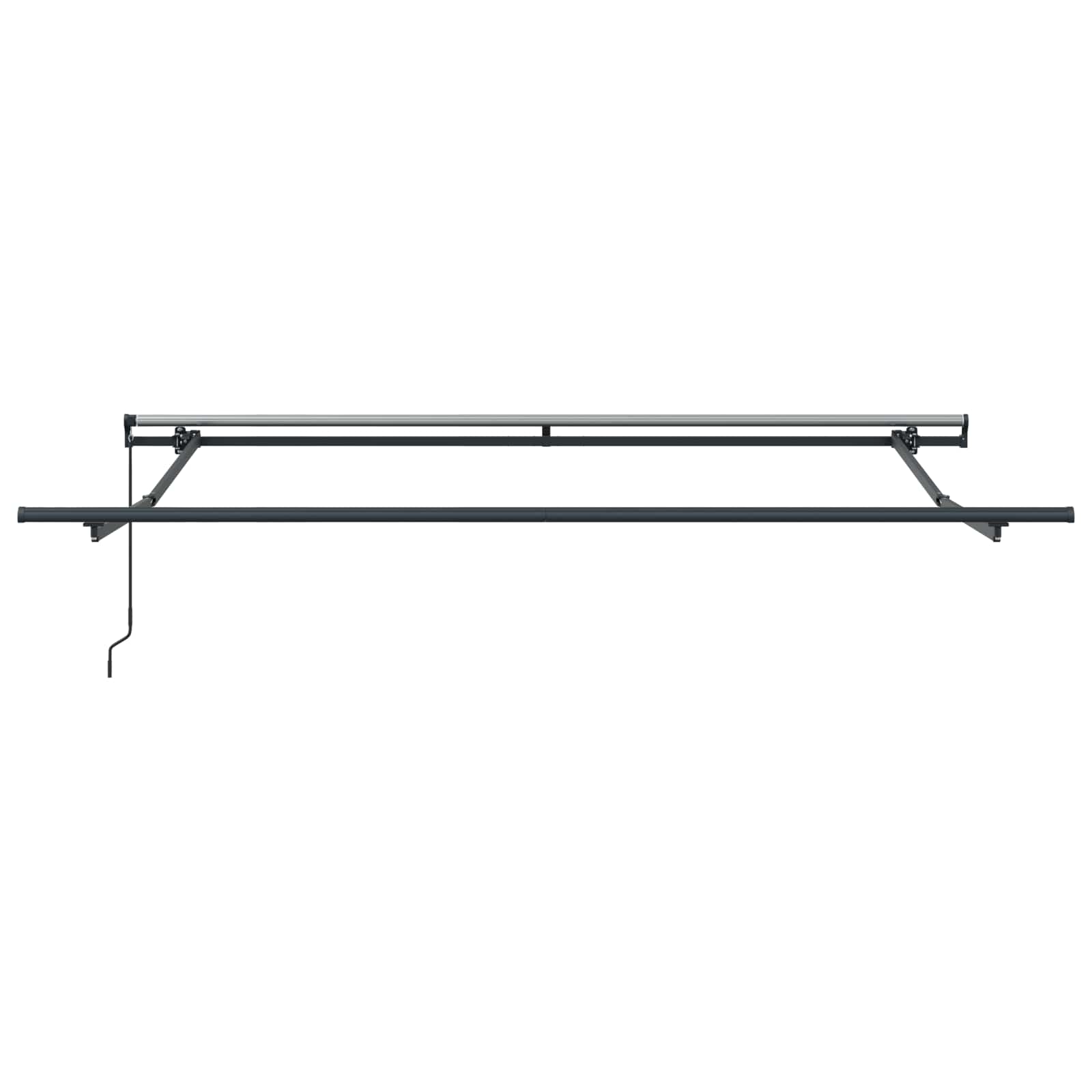 Ausziehbare Markise Schwarz 300 x 250 cm