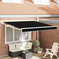 Ausziehbare Markise Schwarz 300 x 250 x 165 cm