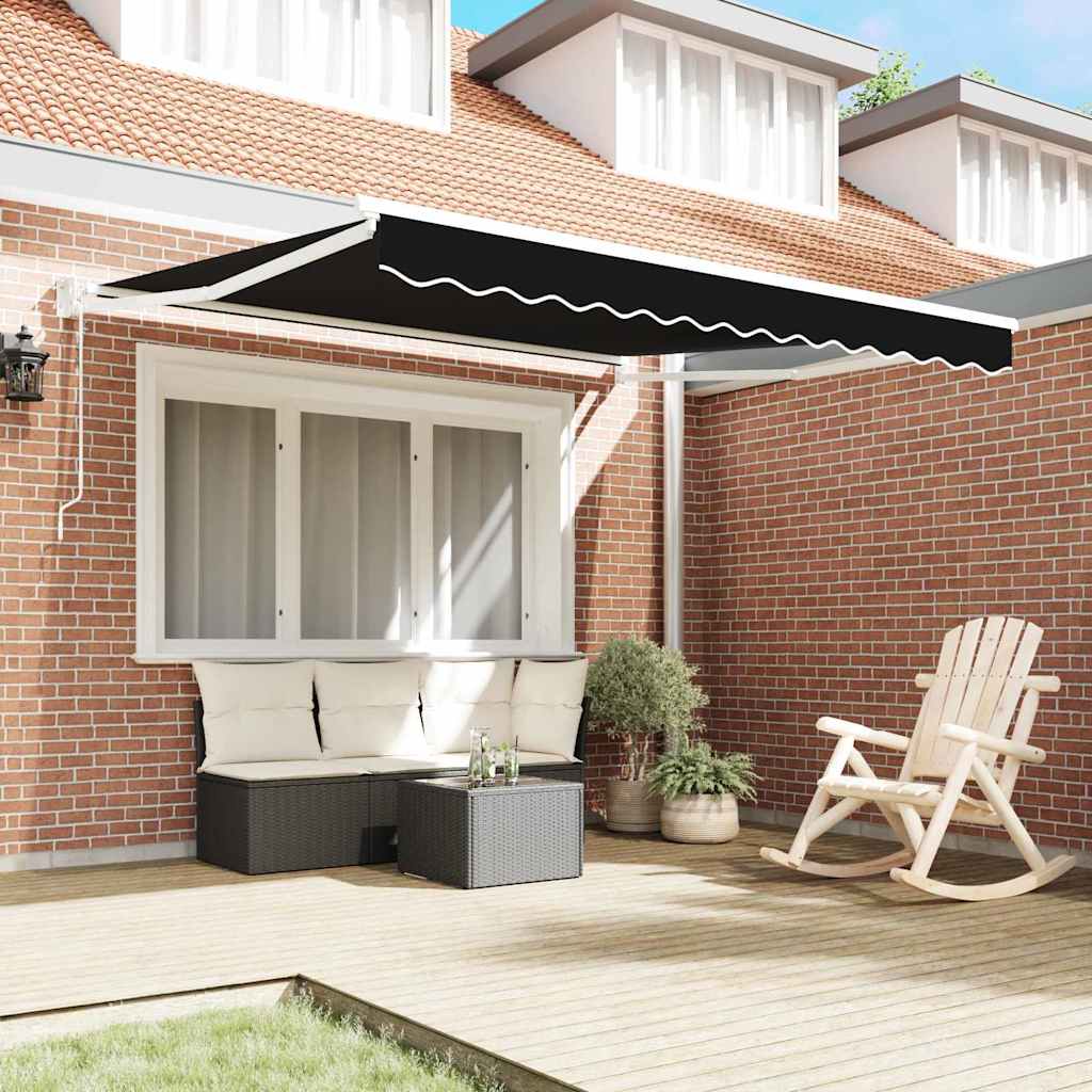 Markise Schwarz 300 x 250 x 165 cm Polyester und Metall