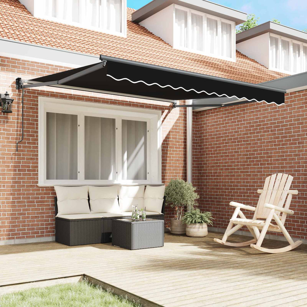 Markise Schwarz 300 x 250 x 165 cm Polyester und Metall