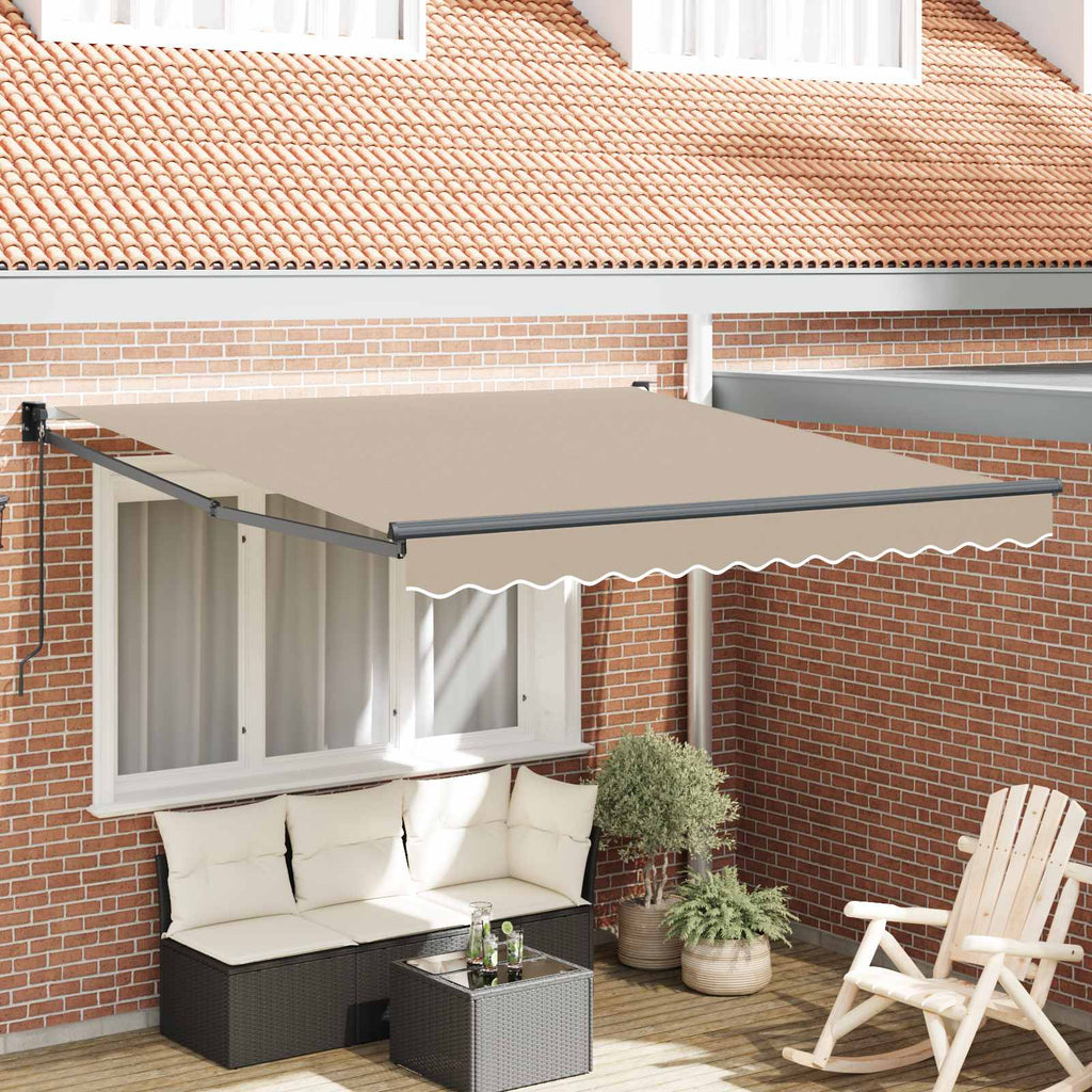 Ausziehbare Markise Beige 300 x 250 x 165 cm