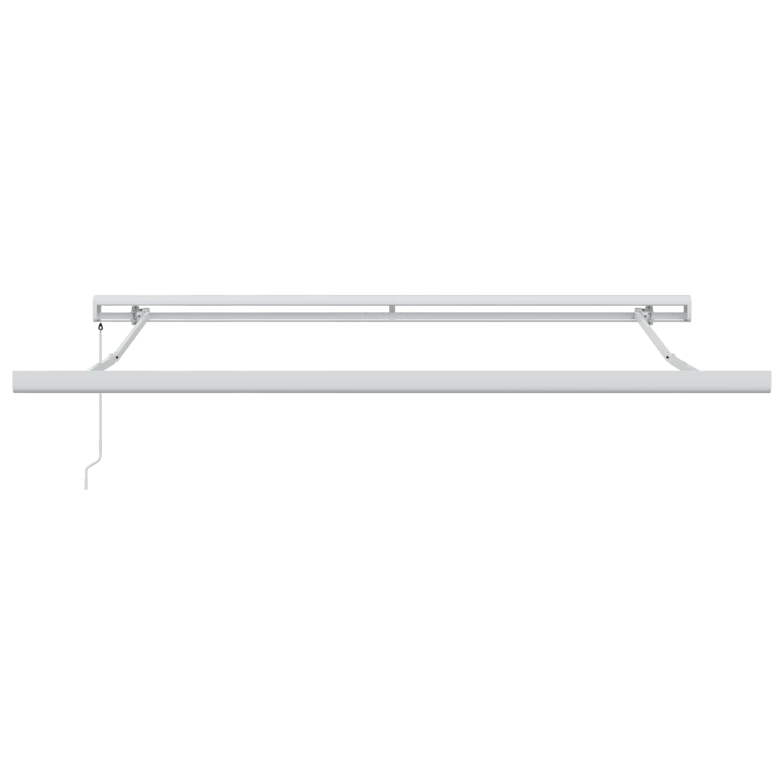 Ausziehbare Markise Beige 300 x 250 cm Leinen und Aluminium