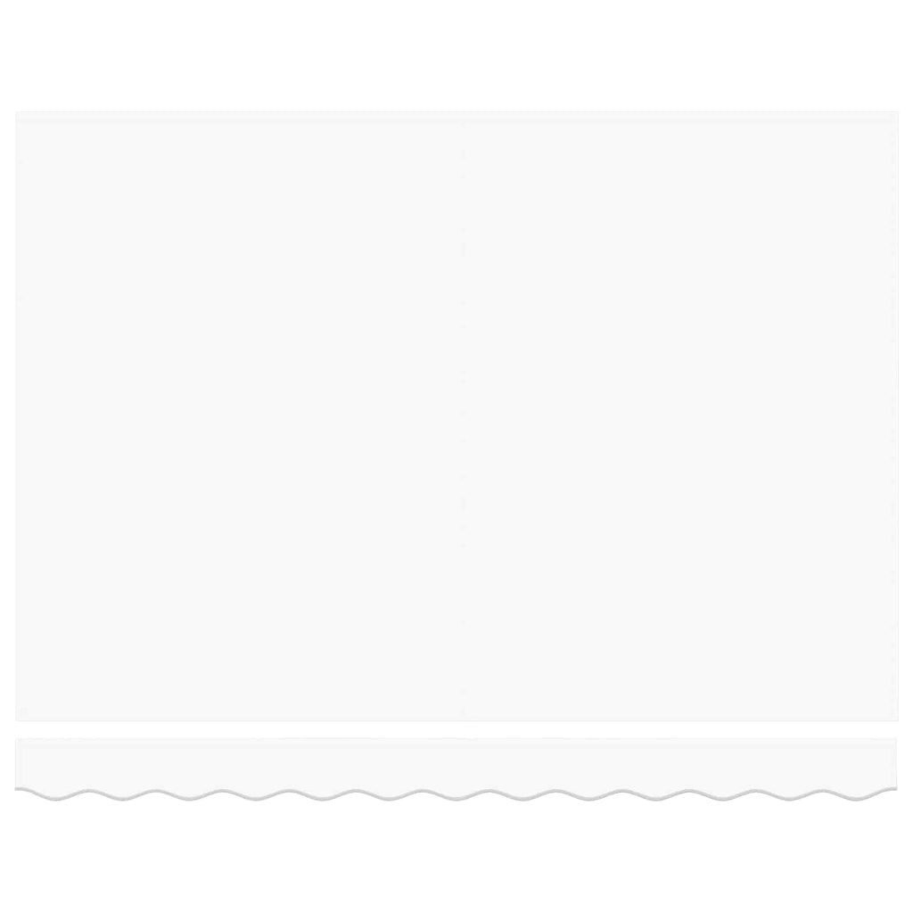 Ausziehbare Markise Weiß 300 x 250 cm Stoff und Aluminium