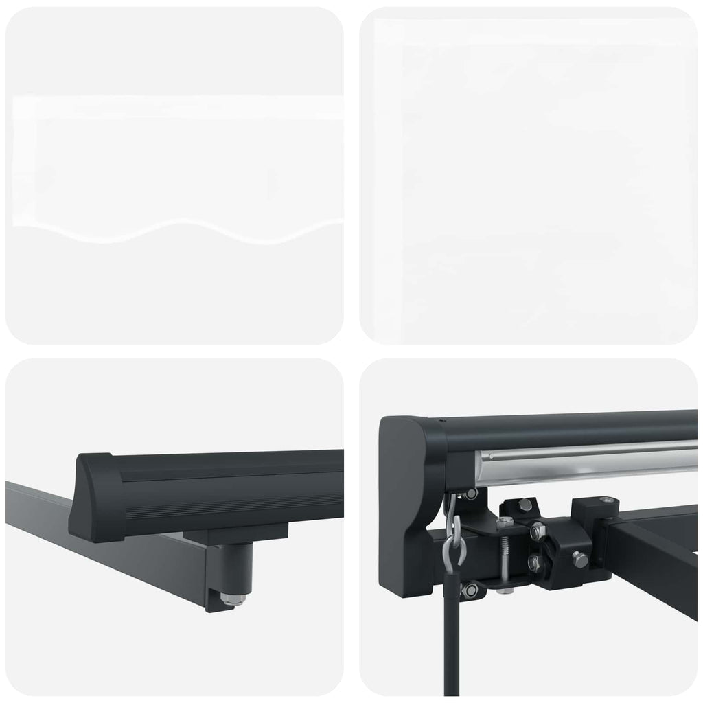 Markisenrahmen Weiß 300 x 250 cm Polyester mit PU-Beschichtung