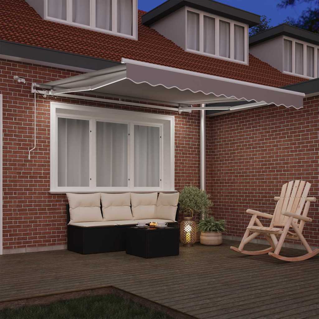 Markisenstoff Hellgrau 300 x 250 cm Polyester