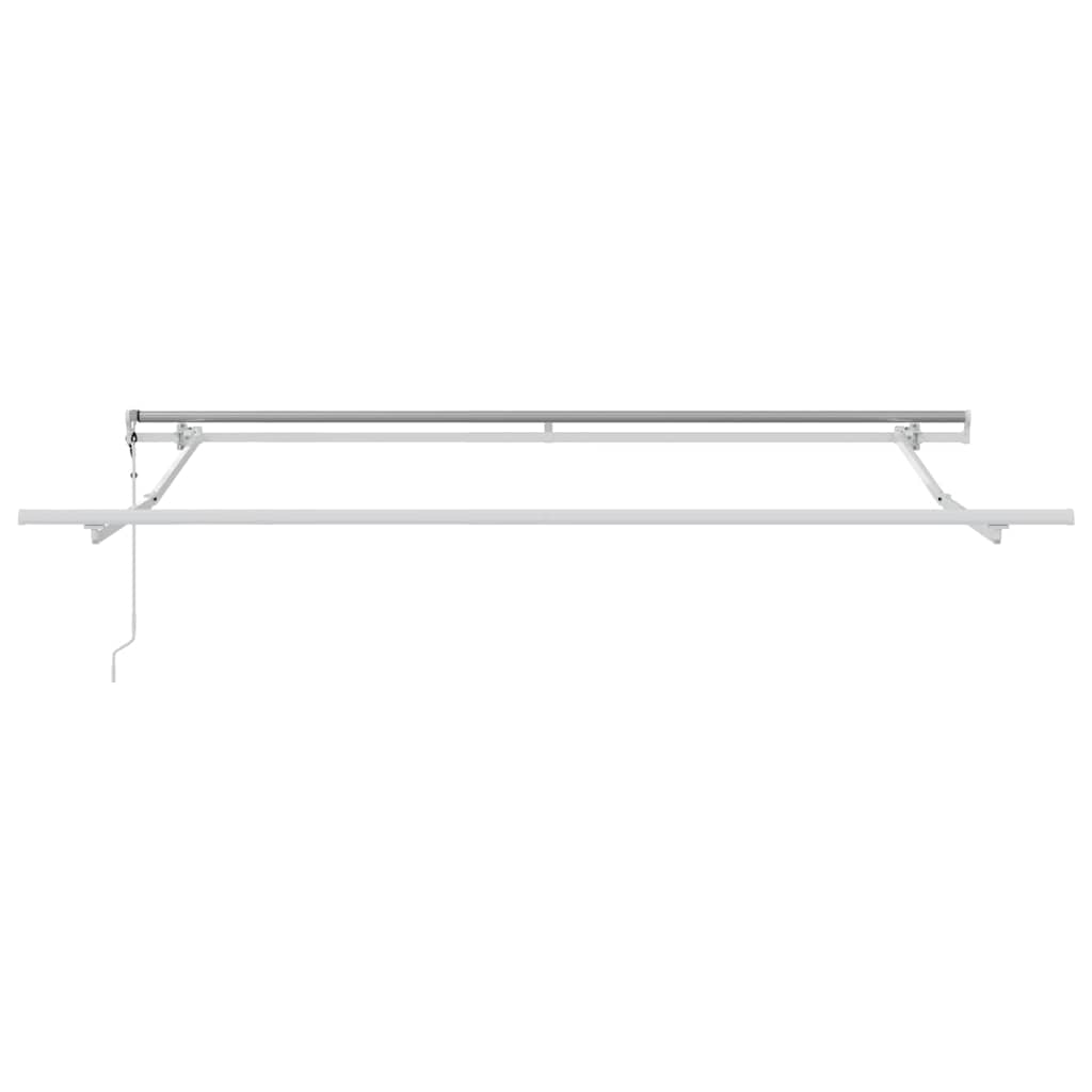 Ausziehbare Markise Rot 300 x 250 cm Stoff und Aluminium