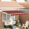 Markise Orange und Braun 350 x 250 x 165 cm