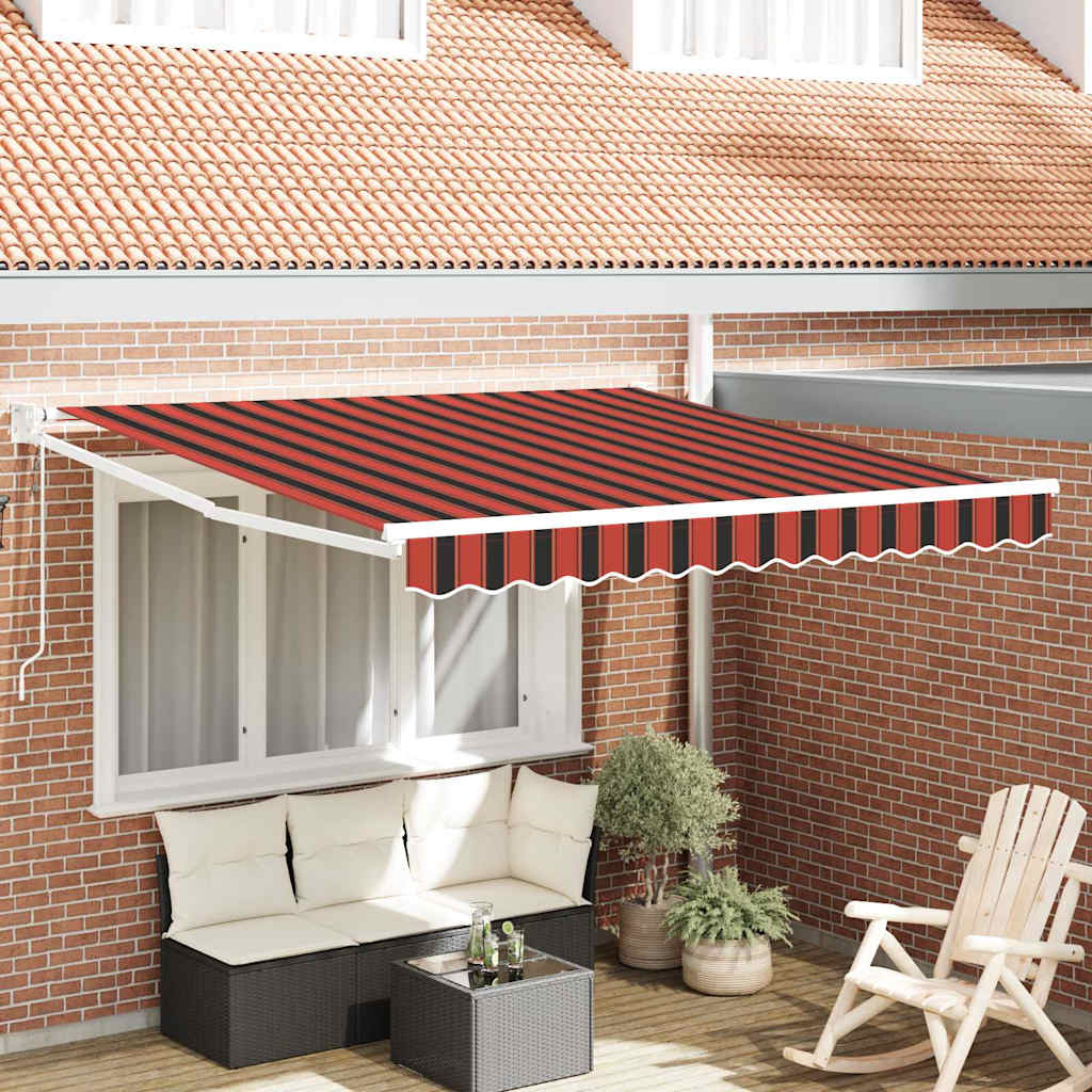 Markise Orange und Braun 350 x 250 x 165 cm