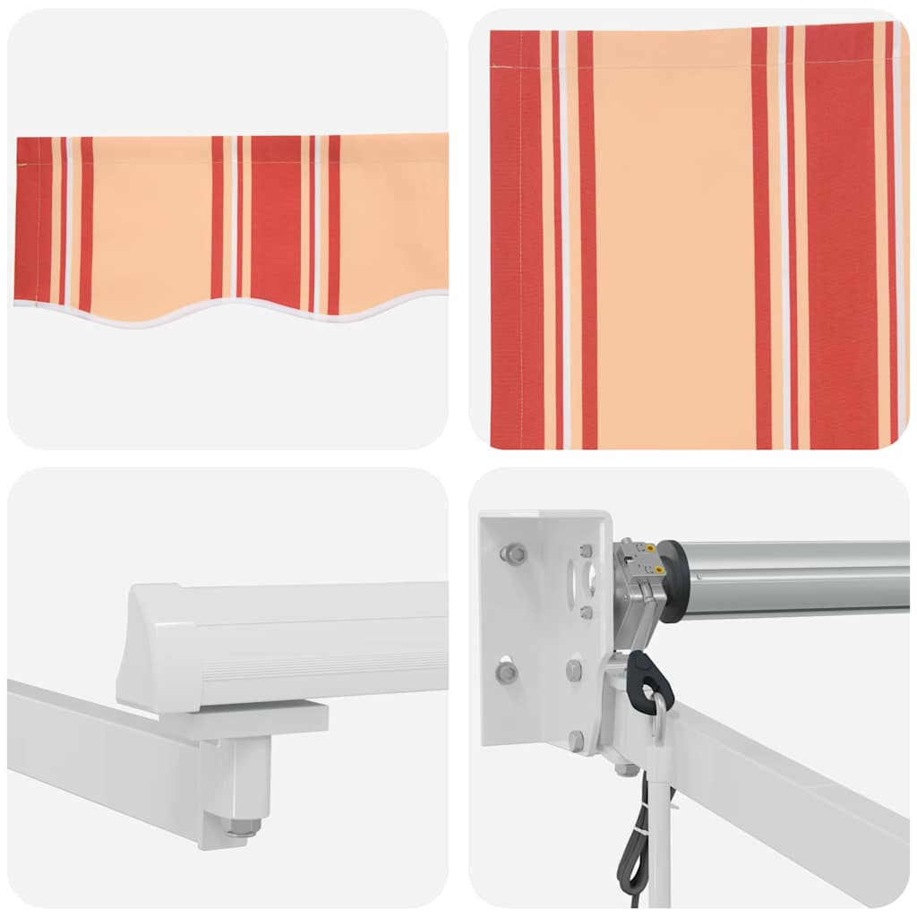 Markise Gelb und Orange 350 x 250 x 165 cm Polyester und Metall