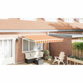 Markise Gelb und Orange 350 x 250 x 165 cm Polyester und Metall