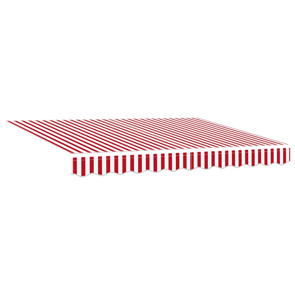 Ausziehbare Markise Rot und Weiß 350 x 250 cm