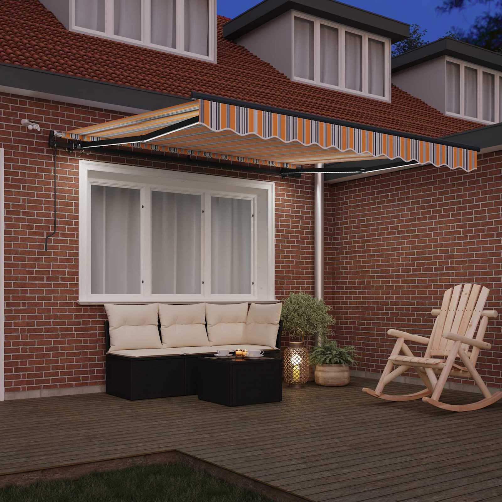 Markisenstoff Mehrfarbig 350 x 250 cm Polyester
