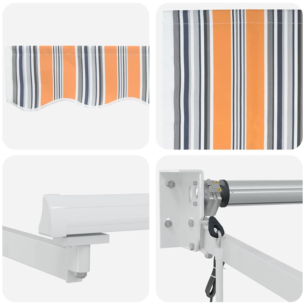 Markise Mehrfarbig 350 x 250 cm Polyester und Metall