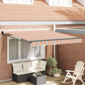 Ausziehbare Markise Mehrfarbig 350 x 250 cm