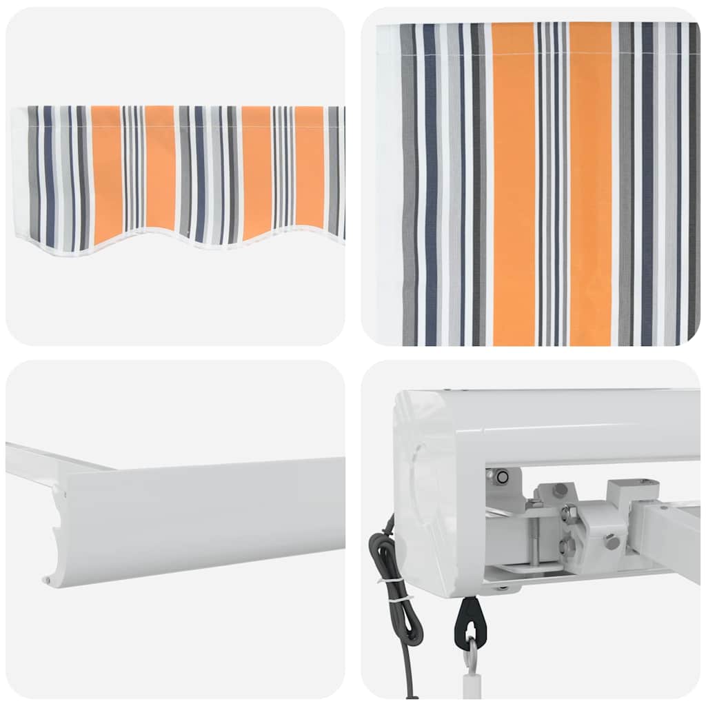 Ausziehbare Markise Mehrfarbig 350 x 250 x 165 cm