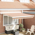 Ausziehbare Markise Mehrfarbig 350 x 250 x 165 cm