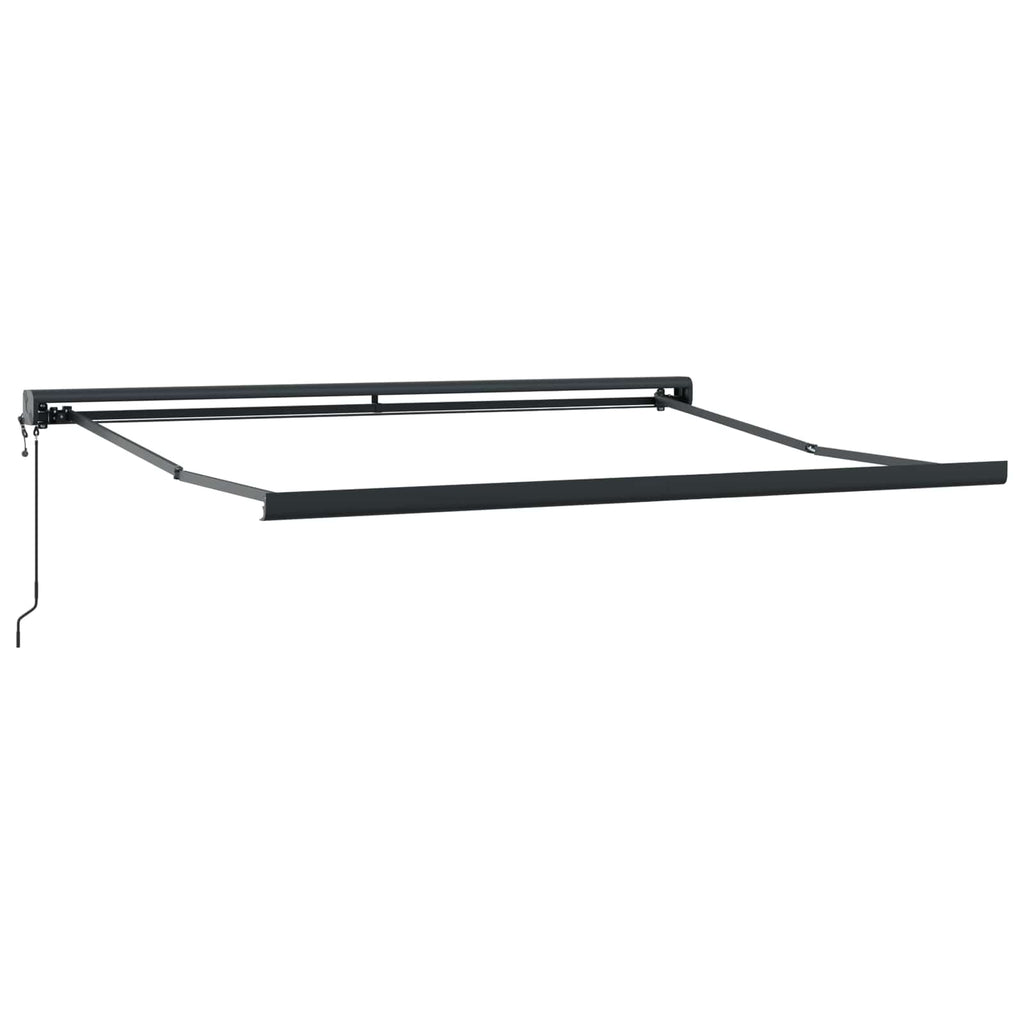 Ausziehbare Markise Mehrfarbig 350 x 250 cm Stoff und Metall