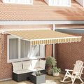 Ausziehbare Markise Mehrfarbig 350 x 250 cm