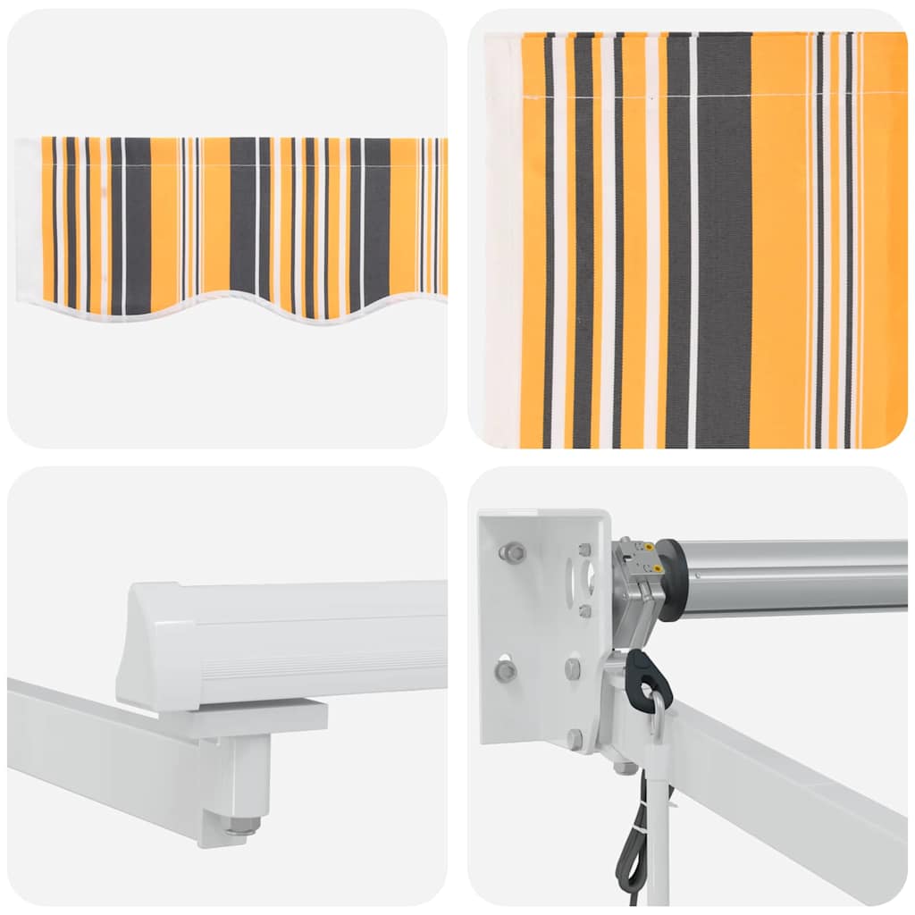 Markise Mehrfarbig 350 x 250 cm Polyester und Metall