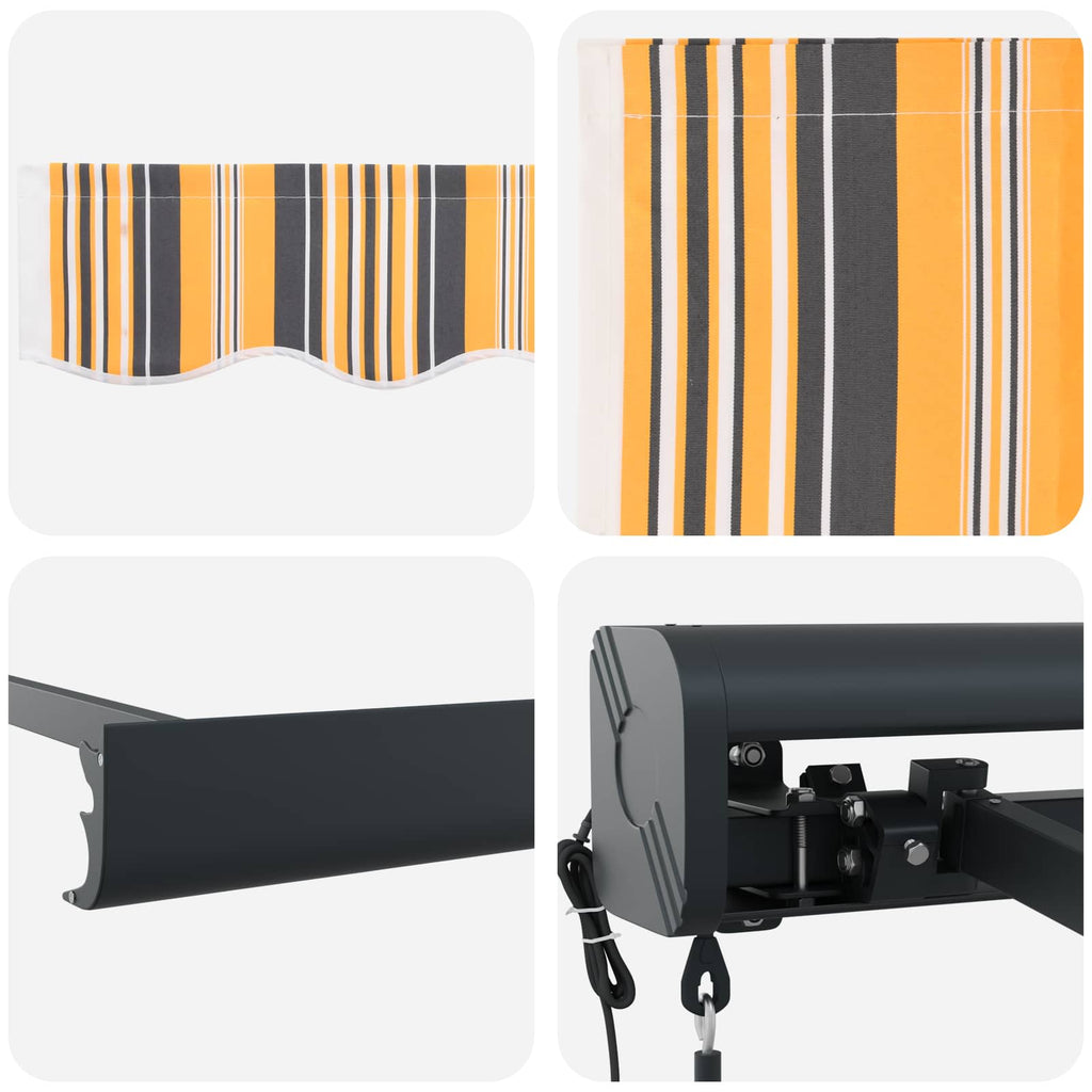Ausziehbare Markise Mehrfarbig 350 x 250 x 165 cm