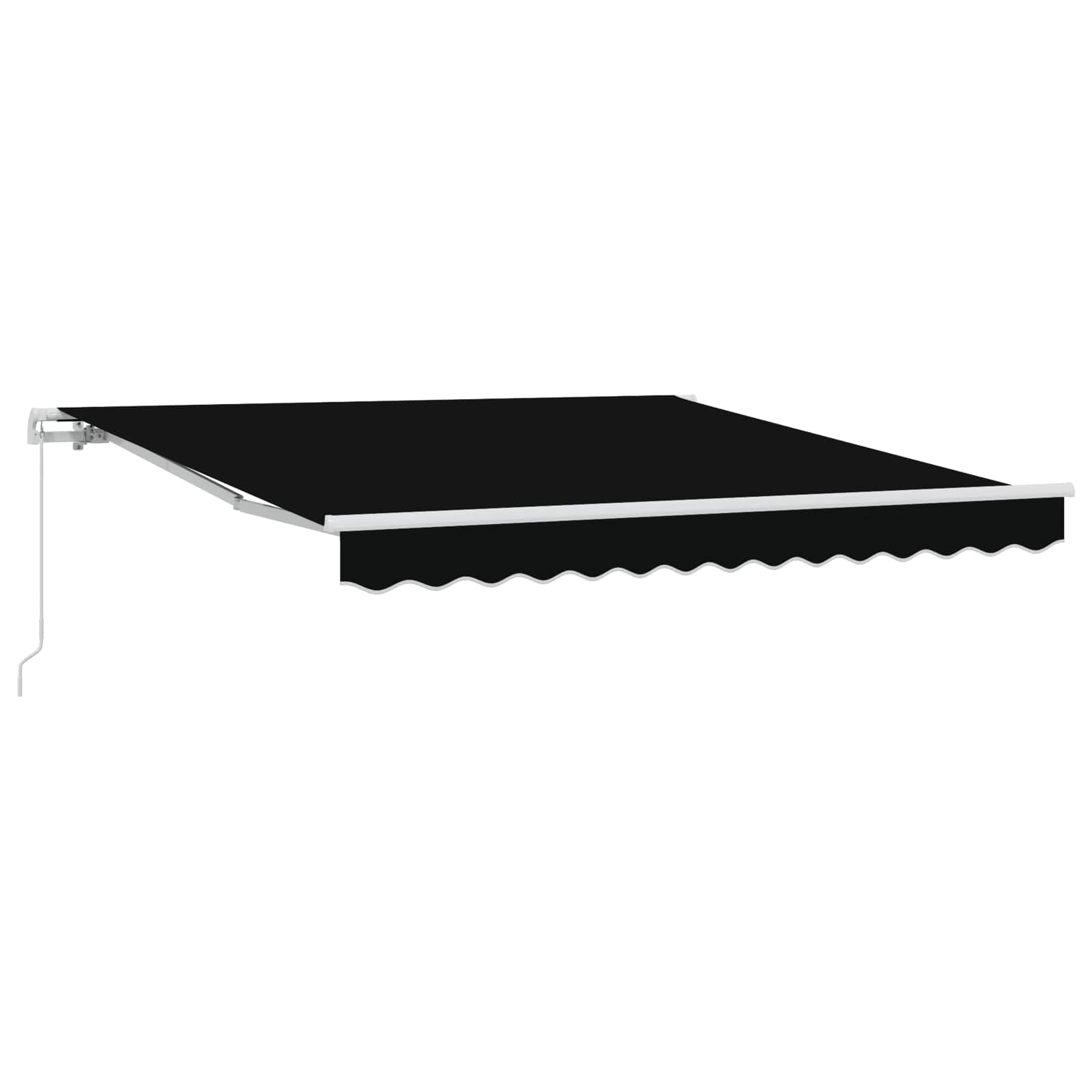 Ausziehbare Markise Schwarz 350 x 250 cm