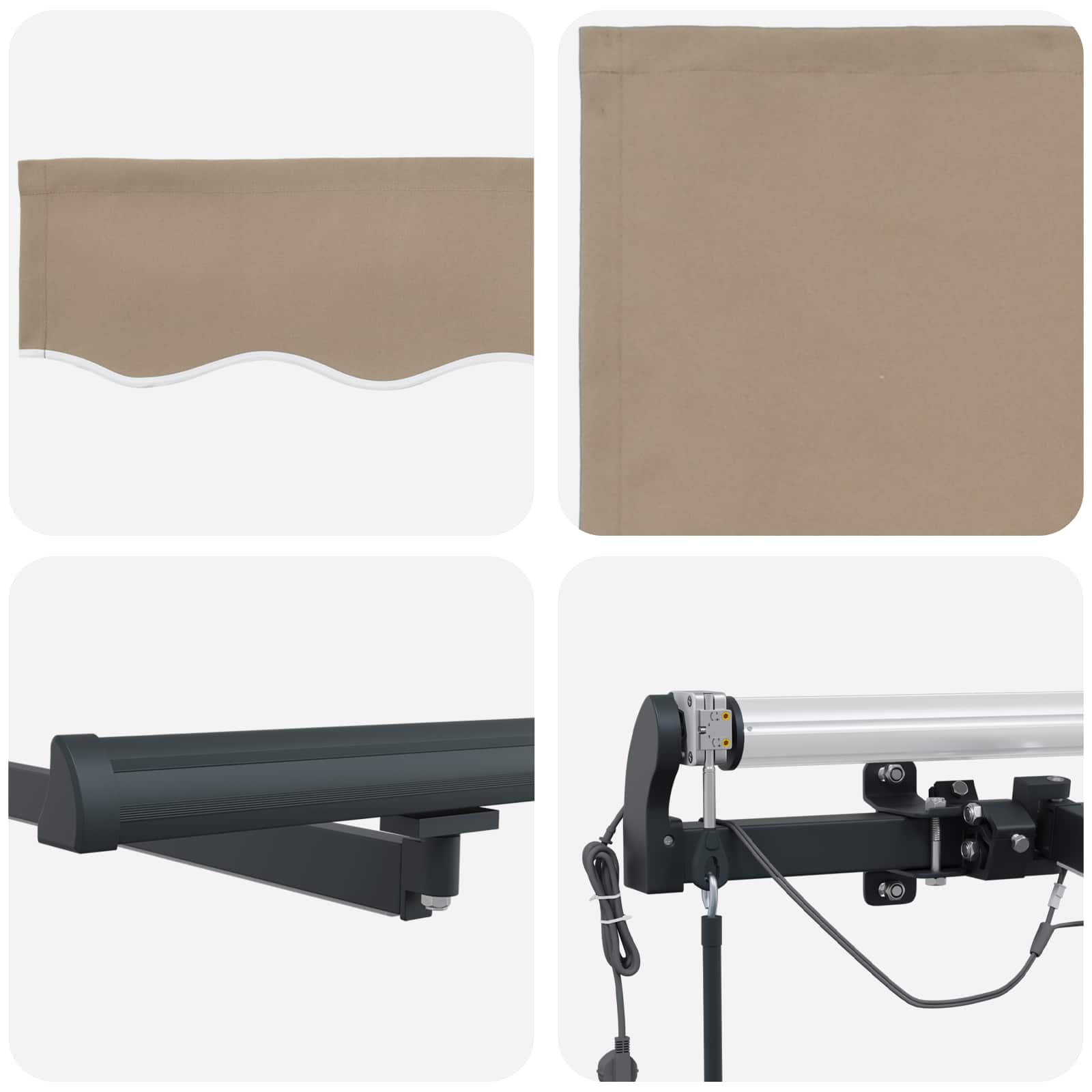 Markisenstoff Beige 350 x 250 cm Polyester